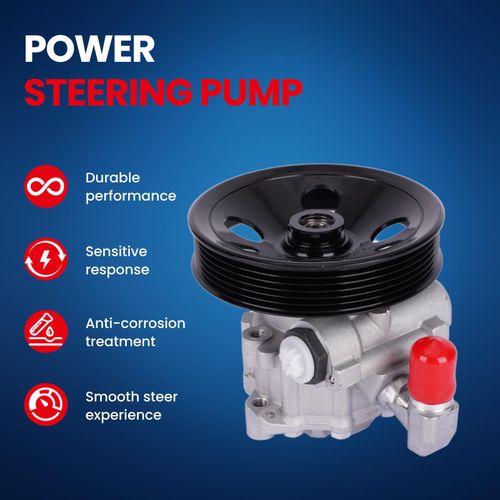 MOCA Power Steering Pump w/Pulley 96-5361 Fits 03-05 for Mercedes-Benz E320 Base 3.2L & 03-06 for Mercedes-Benz E500 Base 5.0L & 04-06 for Mercedes-Benz E320 AMG Base 5.4L