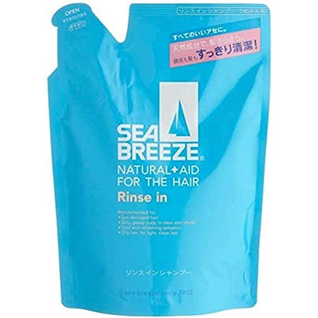 Shiseido Sea Breeze Rinse In Shampoo, 13.5 fl oz (400 ml), Refill x 6 Pieces