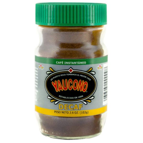 Yaucono Instant Decaf Coffee in Glass Jar, 3.6 Ounce (Pack of 1)