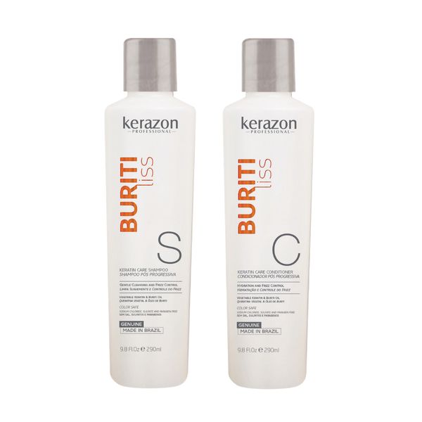 Keratin After Treatment Sulfate Free Shampoo & Conditioner DUO 9.8fl.oz KERAZON