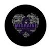 Migraine Awareness Fight Hope Support Strong Warrior PopSockets Swappable PopGrip