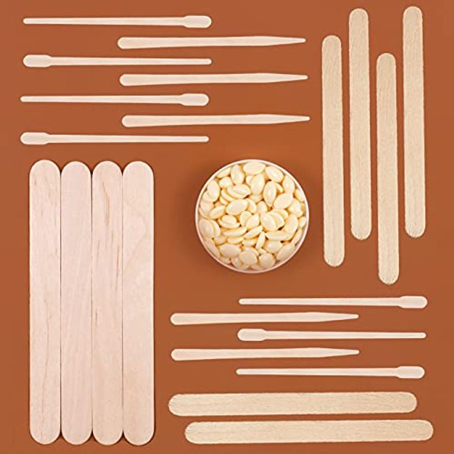  Mibly Wooden Wax Sticks - Eyebrow, Lip, Nose Small