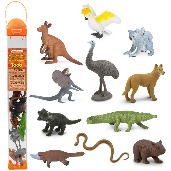 Safari Ltd. Land Down Under TOOB - 11 Figurines of Australian Animals - Educational Toy Figures For Boys, Girls, and Kids Ages 3+