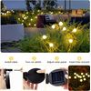 4PCS 8Pack Solar Firefly 64LED Lights Garden Solar Lights for Outside Waterproof
