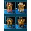 20PCS Stainless Steel Knife Fork Spoon Cutlery Dinnerware Dinnerware Dinnerware Set with Ceramic Handle Storage Holder Rack - (White)