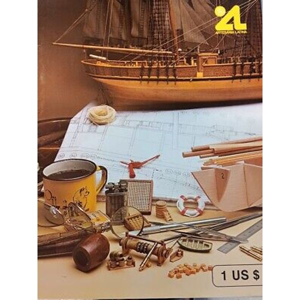 Wooden Model Boat Building Promotional Brochure Spanish Artesania Latina.