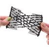 2 Pcs Magic Hair Combs, Vintage Stretch Beaded Hair Combs Elastic Pearls Hair Clips Stretchy Bead Hairpins Double Slides Hair Combs for Women Ladies Girls DIY Hair Styling Accessories