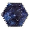 Unique Galaxy Hexagon Shaped 9.25" Dinner Plates, 8ct - Foil Stamping