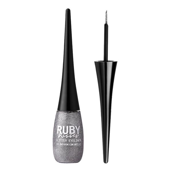 Ruby Kisses Bling Glitter Eyeliner, Glitz N' Silver