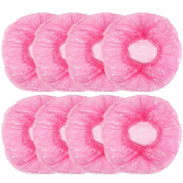 Shintop Disposable Shower Caps for Women,100 Packs Hair Caps Individually Wrapped with Large Elastic Bath Cap for Home, Hotel, Hair Salon and Spa (Pink)