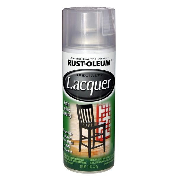 Rust-Oleum 1906830 Lacquer Spray, 11-Ounce, Gloss Clear