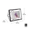 Umbra Prisma Picture Frame, 4" x 6", Black