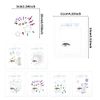 6 Pcs Face Gems,Crystal Half Face Jewelry Sticker Glitter Rhinestone Festival Gems Temporary Tattoo Forehead Eyebrow Decoration for Women Kids Eyes Body Make Up Christmas Halloween Summer Party