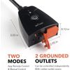 BN-LINK Outdoor Dual Smart WiFi Plug Compatible with Alexa and Google Assistant