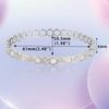 JJDreams Shell Bracelet Bracelet with Diamonds Boho Bangle Tennis Bracelet,Silver