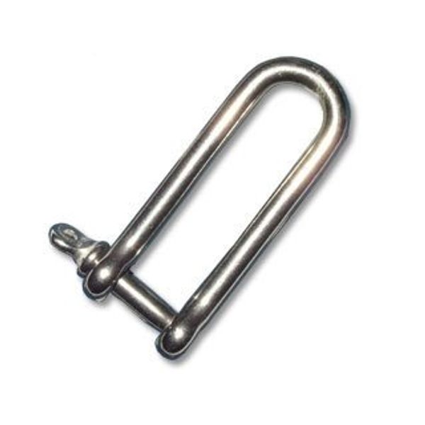 Nautos 13.423-LONG DEE Stainless Steel Shackle-Eye Screw PIN- 10MM (3/8") PIN -Sailboat Hardware