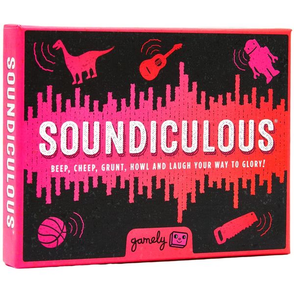 Soundiculous: The Pocketsize Party Game of Hilarious Sounds | The Family Friendly Card Game That Gets Kids, Adults and the Whole Family Laughing