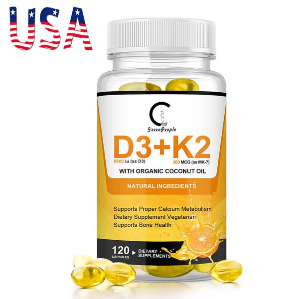 Vitamin K2 D3 Vitamin Supplement with BioPerine, Boost Immunity & Heart Health