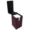 Ultra Pro E-85764 Suede Collection Alcove Tower Deck Box-Ruby