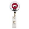 Badge Reel with Alligator Clip (Arkansas Razorbacks)