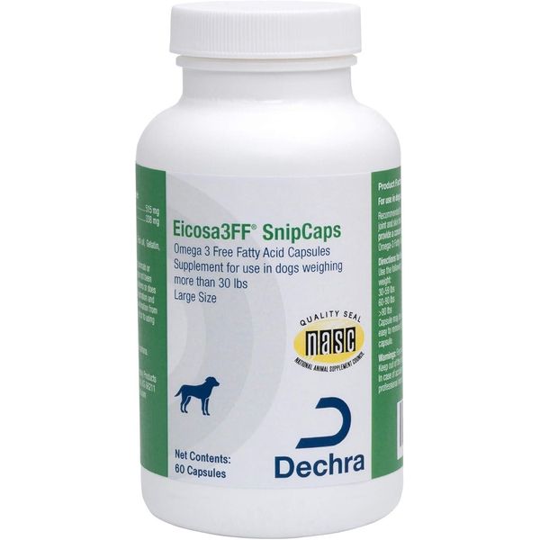 Eicosa 3FF Snip Caps for Large Dogs (over 30 lbs), 60-count