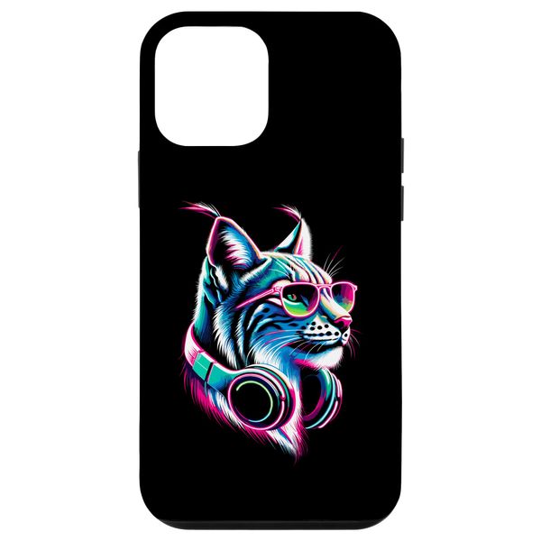 iPhone 12 mini Lynx With Sunglasses And DJ Headphones Case