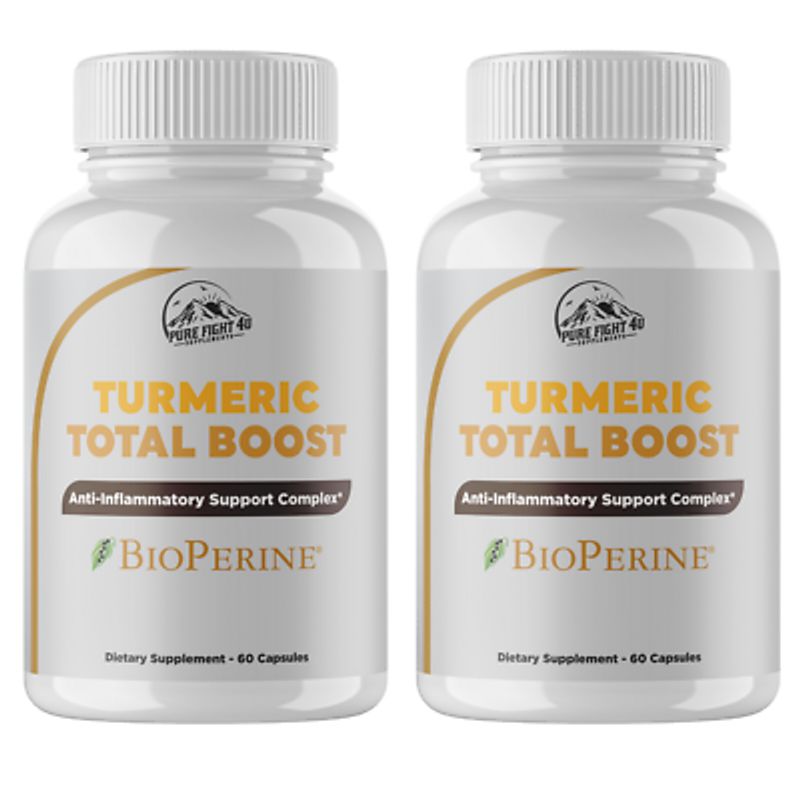 Turmeric Total Boost Anti-Inflammatory Support Complex 2 Bottles 120 ...
