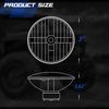 DOT Pair 7 inch Round LED Headlights High/Low Beam For Chevy Nova Camaro Monza