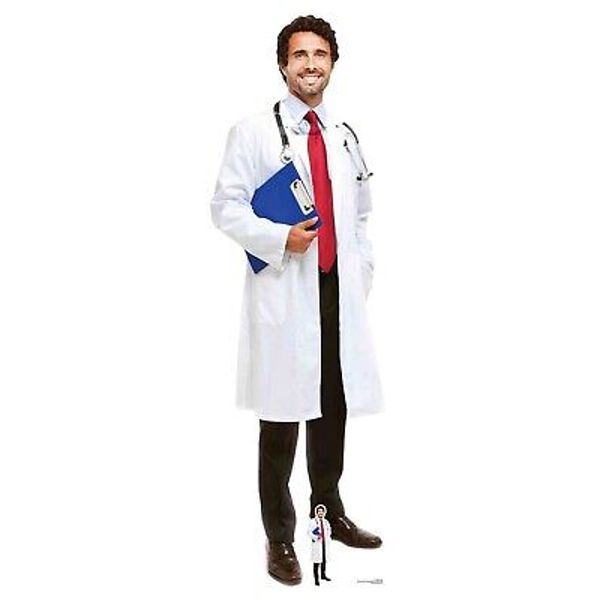 Doctor Nurse Health Worker Male Lifesize Cardboard Cutout / Standee / Standup