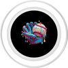 Baseball Drip Ice Sprinkles Baseball Glove PopSockets PopGrip für MagSafe