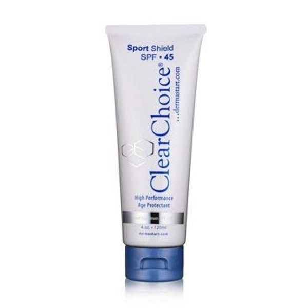 ClearChoice Sport Shield Sunscreen - Natural Face Sunscreen for Daily Use, SPF 45-4 Ounces