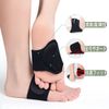 Arch Supporter, Foot Arch Supporter, Velcro Included, Size Adjustment Insole, Shock Absorption, Standing Work, Running, Climbing, Commuting, Walking, Unisex, Left and Right (2 Pieces) (Black 2)