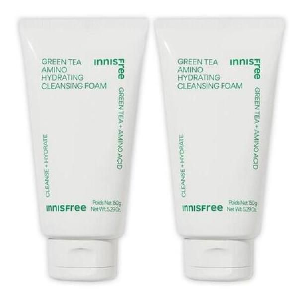 Innisfree Green Tea Amino Moisture Cleansing Foam 150g 2pcs_MC