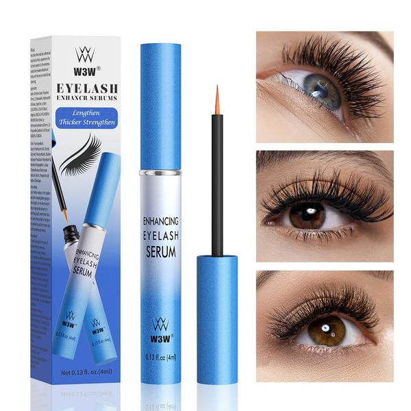 KUWUNG Eyelash Growth Serum, 4ml Lash Serum,Eyelash Serum, Lash Growth Serum,Eyebrow Growth Serum, Grow Lash and Brow Fuller Thicker Longer,Nourishing and Moisturizing Eyelash and Brow