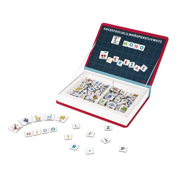 Janod J02714 Magneti'Book Alphabet Educational Game, Spanish Version