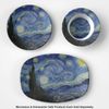 The Starry Night (Van Gogh 1889) Plastic Platter - Microwave & Oven Safe Composite Polymer