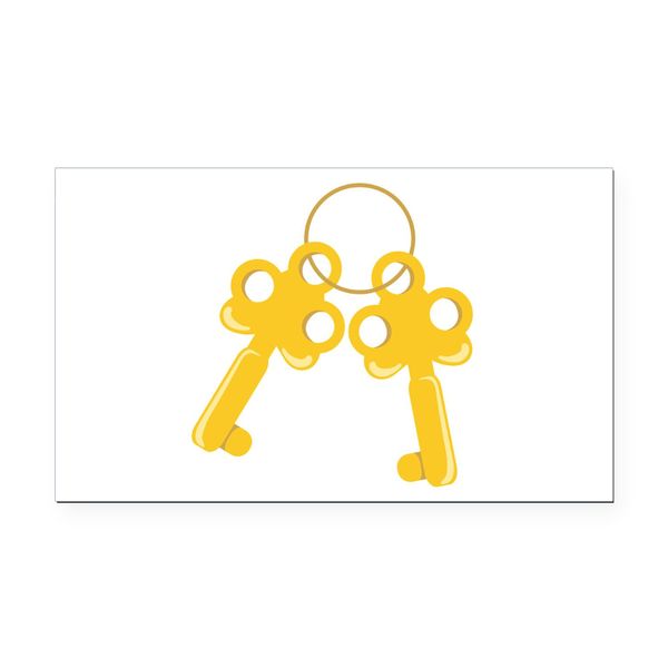 CafePress Keys On Keychain Rectangle Car Bumper Magnet