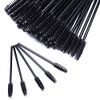 Samkos Disposable Eyelash Brush, 100 Pieces, Eyebrow Brush, Screw Brush, Eye Makeup, Eyelash Extensions, Easy to Carry, Suitable for Beginner Practice (Black)