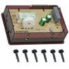 SPARES2GO Automatic 6 Button Clock Timer for Rangemaster Oven Cooker