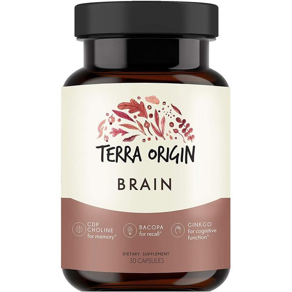 Terra Origin, Healthy Brain Supplement, Capsules, 30 Servings, with CDP Choline,