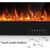 42''Electric Fireplace Recessed Wall Mounted Fireplace Heater Ultra Thin