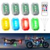 Wireless RGBW Strobe Light - 8 Pods 3-LEDs USB Rechargeable Anti-Collision Light