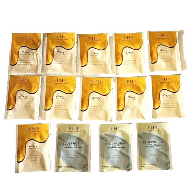 FHF Farmhouse Fresh Honey Heel Glaze & Bluephoria Chill Out Mask Samples 2 ml