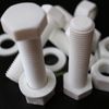 5X White Hex Head Screws Polypropylene (PP) Plastic Nuts and Bolts, Washers, M16 x 65mm,