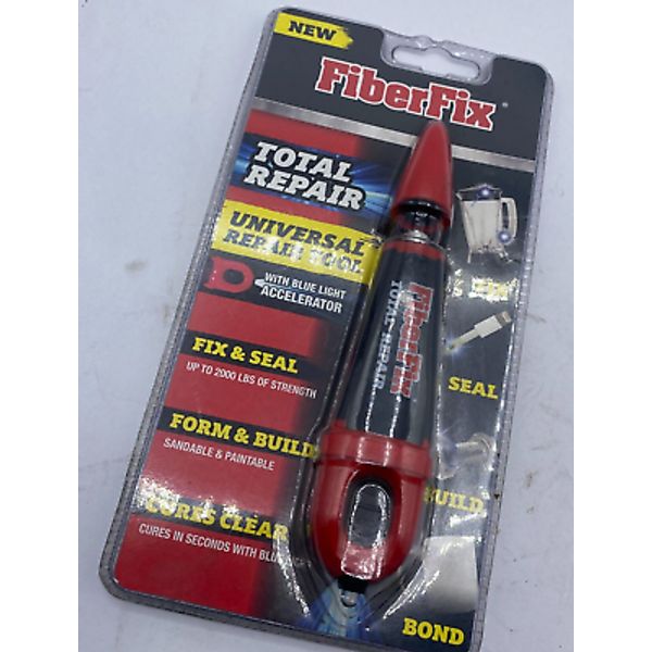 FiberFix Total Repair Factory Sealed Package Light Accelerated Super Glue Tool