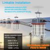 100W LED Temporary Work Light Fixture Linkable Jobsite Lighting 5000K Daylight