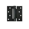 Deltana DSH44U1B 4" x 4" Square Corner Mortise Spring Hinge - Black