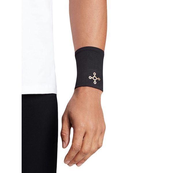 Tommie Copper Unisex Core Compression Wrist Sleeve - Black, Small