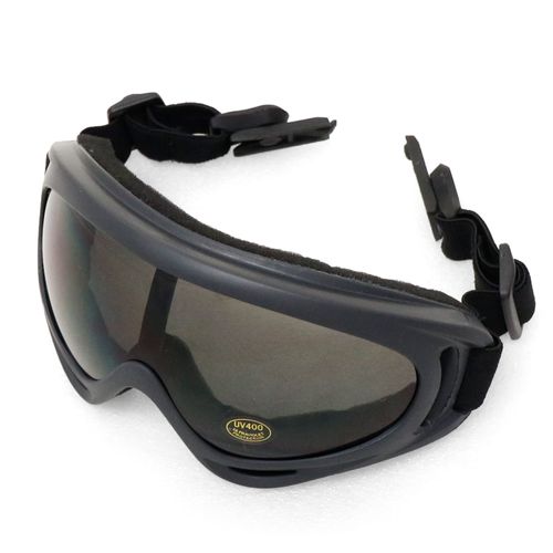 SHENKEL Helmet Rail Mounted GX-500 Type Combat Tactical Goggles (BK/Gray Lens) FAST Helmet Survival Game