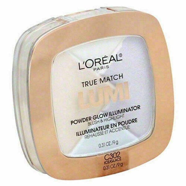 L'Oreal True Match Lumi Powder Glow Illuminator Blush & Highlight C302 ICE
